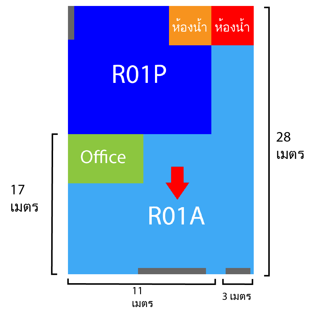 R01A โกดังสำเร็จรูปให้เช่า พุทธบูชา36 - 260 ตรม.